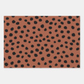 Leopard Print Stippen Rust Terracotta Cheetah Spot Inpakpapier Vel (Voorkant 2)