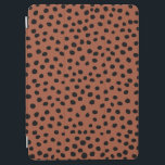 Leopard Print Stippen Rust Terracotta Cheetah Spot iPad Air Cover<br><div class="desc">Dierlijke afdruk - luipspikkels - oortige tinten - bruin/roest.</div>
