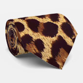 Leopard Print Stropdas (Opgerold)