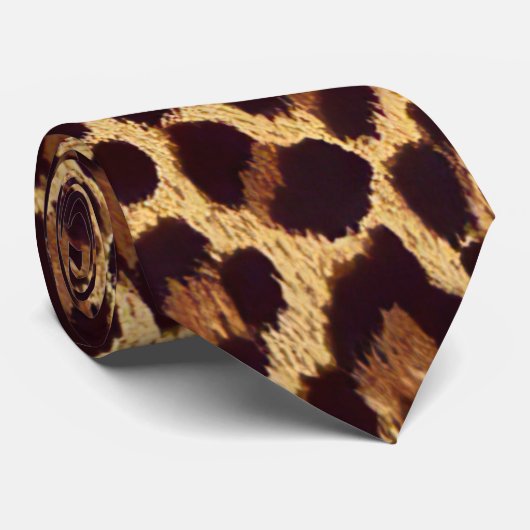 Leopard Print Stropdas (Opgerold)