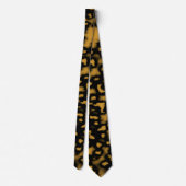 Leopard Print Stropdas (Achterkant)