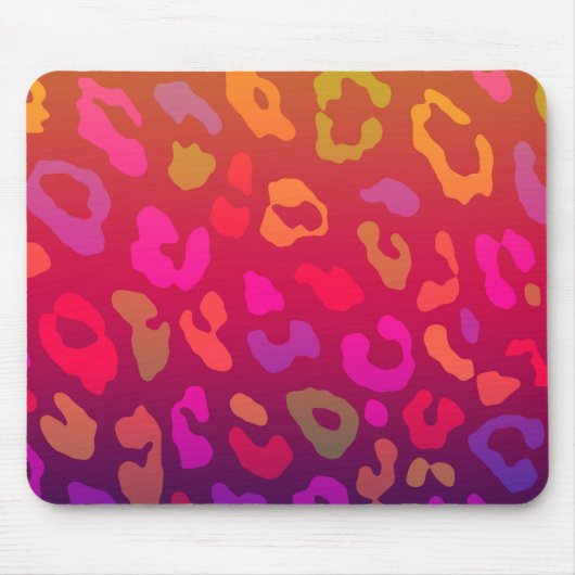 Leopard Print Summer Ombre Muismat (Voorkant)