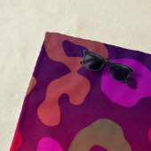 Leopard Print Summer Ombre Strandlaken (In situ)