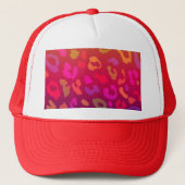 Leopard Print Summer Ombre Trucker Pet (Voorkant)
