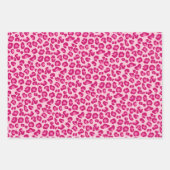 Leopard Print, Tan, Roze, Zwart & Wit Inpakpapier Vel (Voorkant 2)