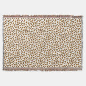 Leopard Print - Taupe Tan en White Deken (Voorkant)