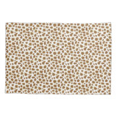 Leopard Print - Taupe Tan en White Kussensloop (Achterkant)