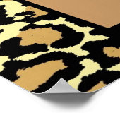 Leopard Print Teen Girl Name Wall Art Poster (Hoek)