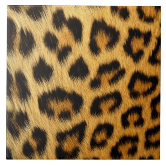Leopard Print Tegeltje (Voorkant)