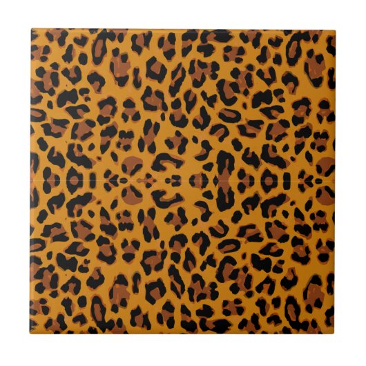 Leopard Print Tegeltje (Voorkant)