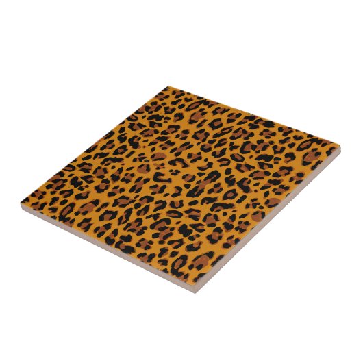Leopard Print Tegeltje (Zijkant)