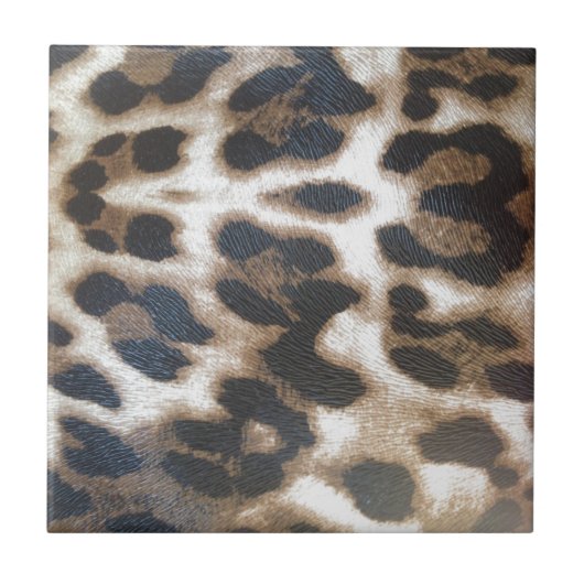 Leopard Print Tegeltje (Voorkant)