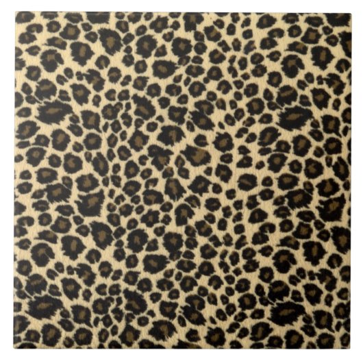 Leopard Print Tegeltje (Voorkant)