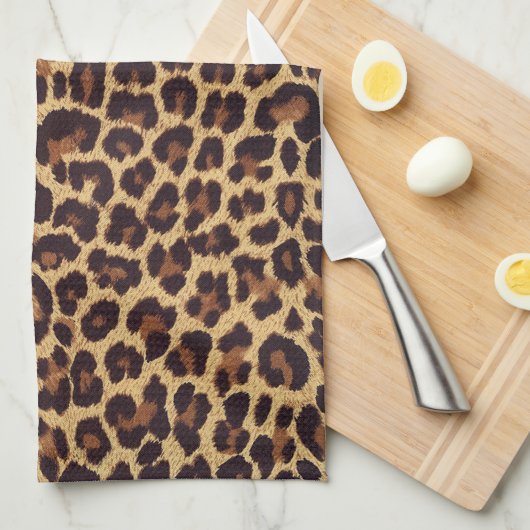 Leopard Print Theedoek (Quarter Fold)