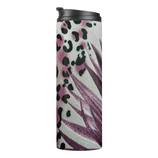 Leopard Print Thermosbeker (Geroteerd rechts)