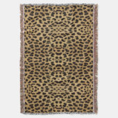 Leopard Print Throw Blanket Deken (Voorkant Verticaal)