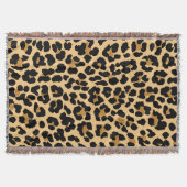 Leopard Print Throw Blanket Deken (Voorkant)
