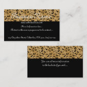 Leopard Print Topper Visitekaartje (Voorkant / Achterkant)