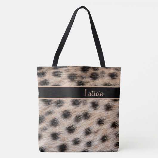 Leopard Print Tote Bag (Voorkant)