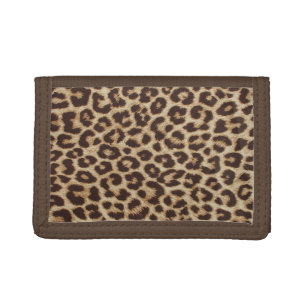 Leopard Print TriFold Nylon Wallet Drievoud Portemonnee