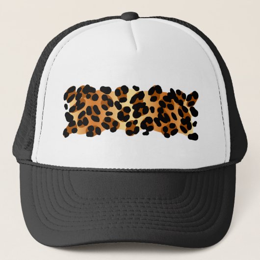 Leopard Print Trucker Pet (Voorkant)