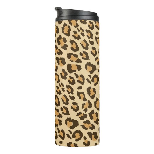 Leopard Print Tumbler Thermosbeker (Geroteerd rechts)