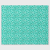 Leopard Print - Turquoise en Aqua Cadeaupapier (Vlak)