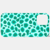 Leopard Print - Turquoise en Aqua Case-Mate iPhone Case (Achterkant (horizontaal))