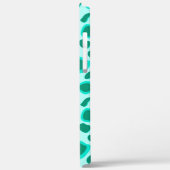 Leopard Print - Turquoise en Aqua Case-Mate iPhone Case (Achterkant / Links)