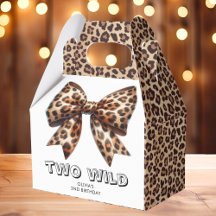 Leopard Print Twee Wild Bow 2e verjaardag