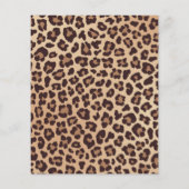 Leopard Print Twee Wild Bow Uitnodiging 2e Verjaar (Achterkant)