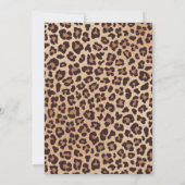 Leopard Print Twee Wild Bow Uitnodiging 2e Verjaar (Achterkant)