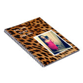 Leopard Print uw foto gepersonaliseerde offerte Notitieboek (Rechterzijde)