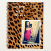 Leopard Print uw foto gepersonaliseerde offerte Planner (Voorkant)