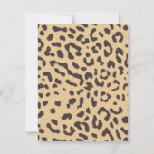 leopard print verjaardag kaart (Achterkant)