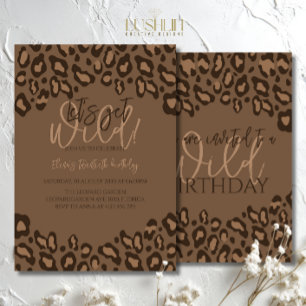 Leopard Print Verjaardag Stijlvolle Animal Print P Kaart