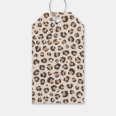 Leopard Print Verjaardagsfeestje Cadeaulabel (Achterkant)