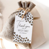 Leopard Print Verjaardagsfeestje Cadeaulabel