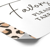 Leopard Print Verjaardagsfeestje Favorieten Sign (Hoek)