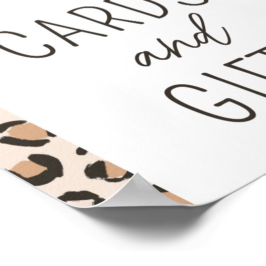 Leopard Print Verjaardagsfeestje Kaarten en cadeau (Hoek)