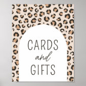 Leopard Print Verjaardagsfeestje Kaarten en cadeau (Voorkant)