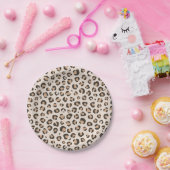 Leopard Print Verjaardagsfeestje Papieren Bordje (Feest)