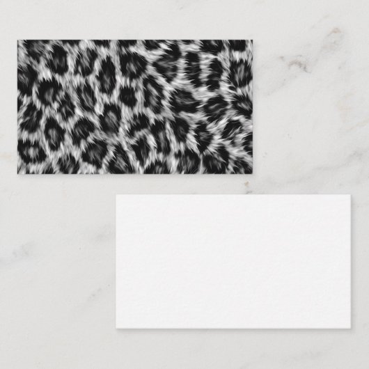 Leopard Print Visitekaartje (Voorkant / Achterkant)