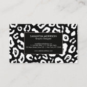 Leopard Print Visitekaartje (Achterkant)