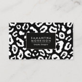Leopard Print Visitekaartje (Voorkant)