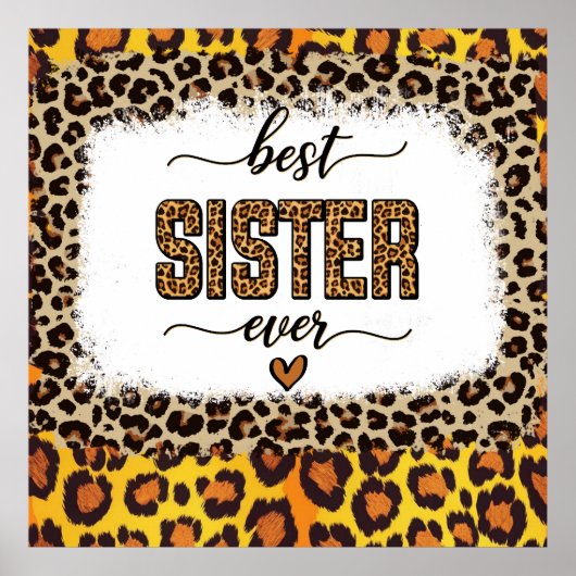 Leopard print voor beste zus (Voorkant)