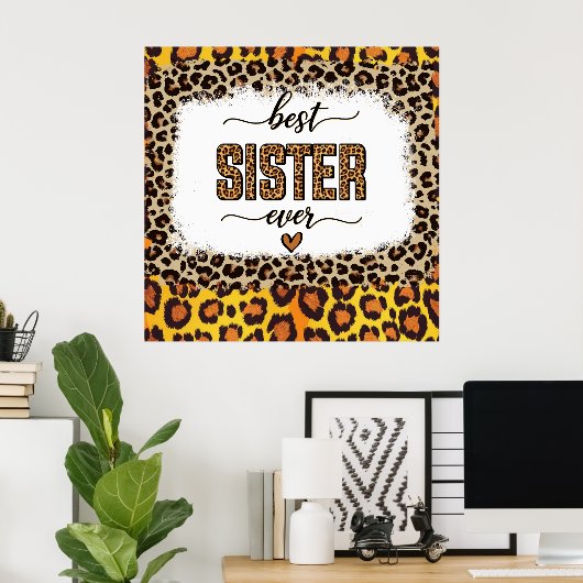Leopard print voor beste zus (Thuiskantoor)