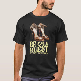 Leopard print voor grappige gast t-shirt