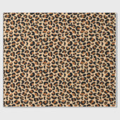 Leopard Print voor Vriendschapsviering Naadloos Cadeaupapier (Vlak)
