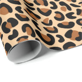 Leopard Print voor Vriendschapsviering Naadloos Cadeaupapier (Rol Hoek)